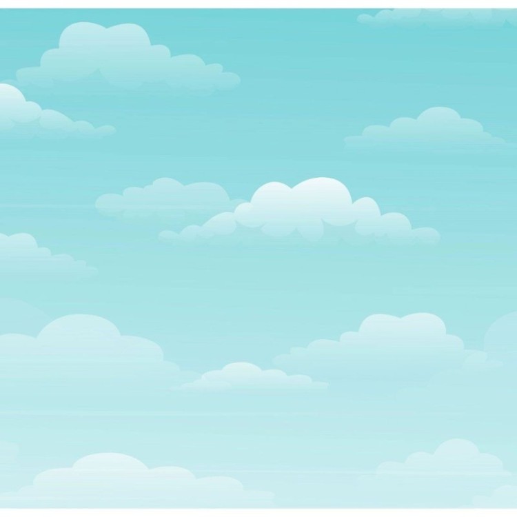 Painel Fotográfico Infantil Nuvens N014303