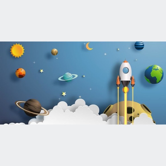 Painel Fotográfico Infantil Universo 3D N010297