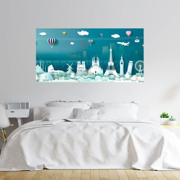 Painel Fotográfico Infantil Volta ao Mundo N014311