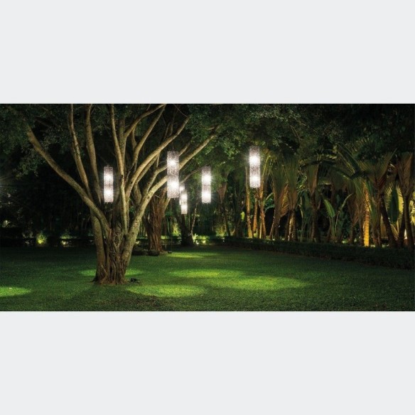 Painel Fotográfico Jardim Com Lâmpadas N016148
