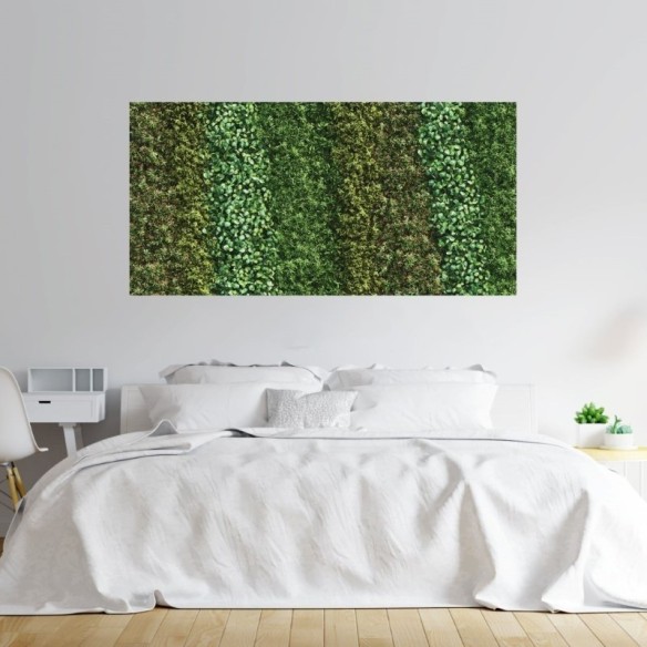 Painel Fotográfico Jardim Vertical Folhas Verdes N017142