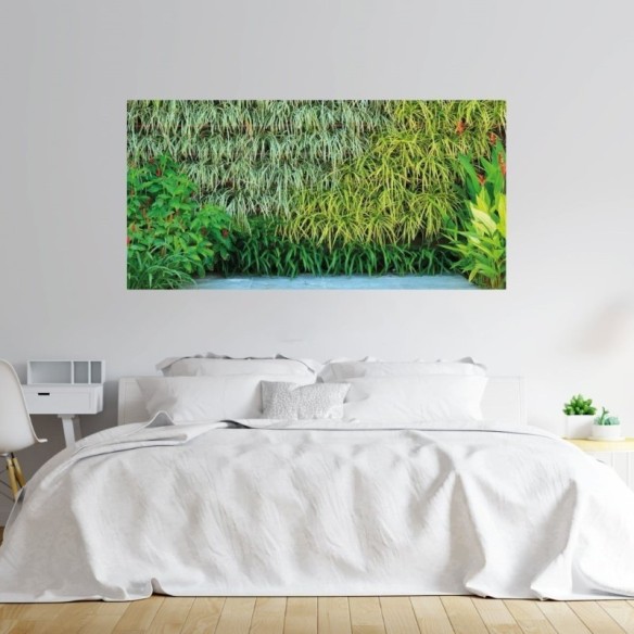 Painel Fotográfico Jardim Vertical Folhas Verdes N017143