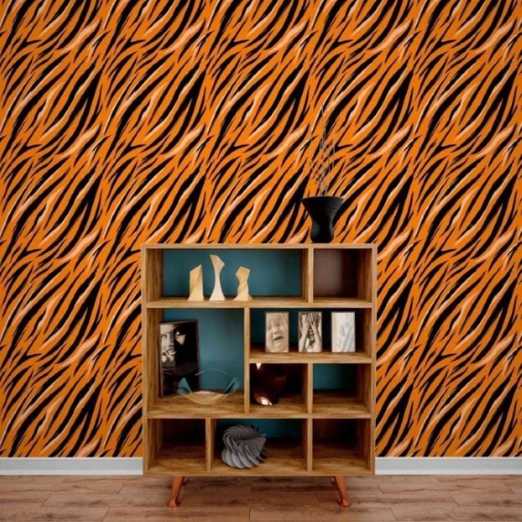 Papel de Parede Adesivo Animal Print Tigre N013215