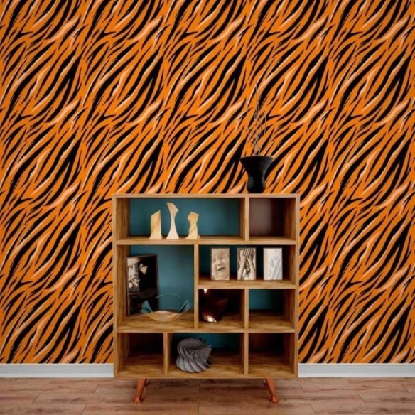 Papel de Parede Adesivo Animal Print Tigre N013215