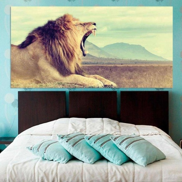Painel Fotográfico Leão selvagem Africano