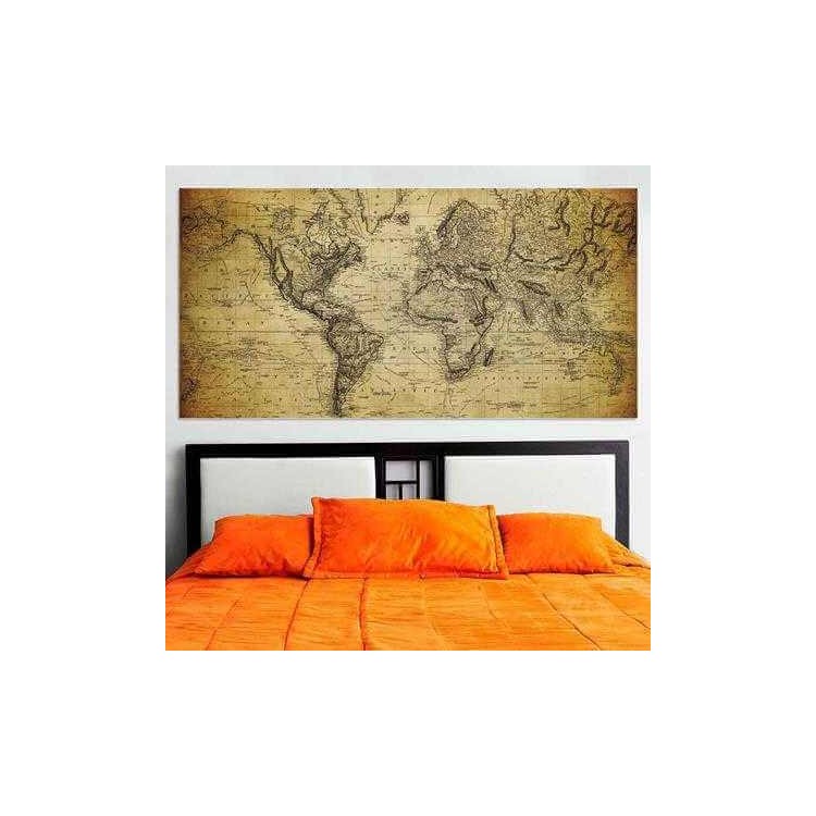 Painel Fotográfico Mapa Mundi 3