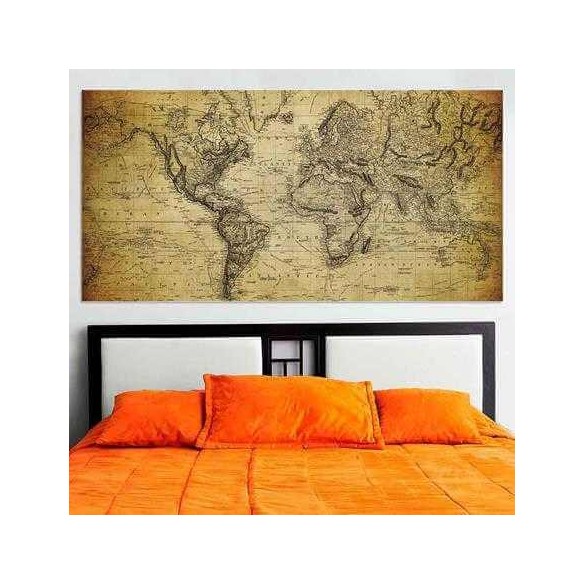 Painel Fotográfico Mapa Mundi 3