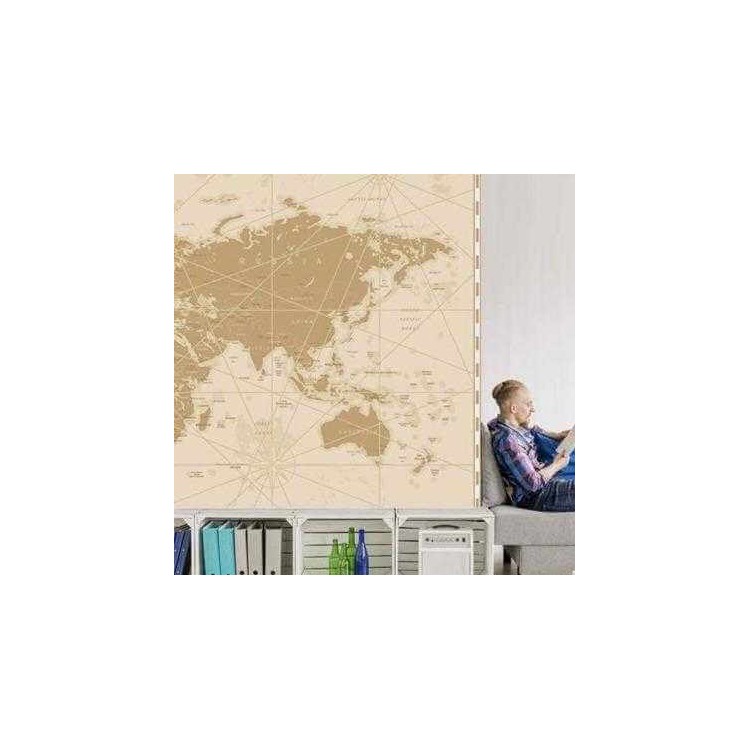 Painel Fotográfico Mapa Mundi 390024667