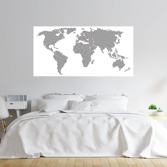 Painel Fotográfico Mapa Mundi N011148