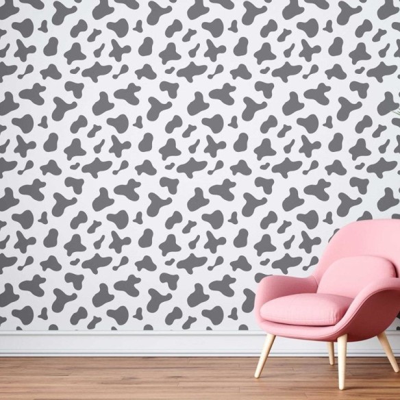 Papel de Parede Adesivo Animal Print Vaca N08056