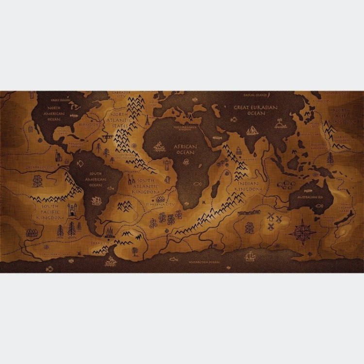 Painel Fotográfico Mapa Mundi N016123