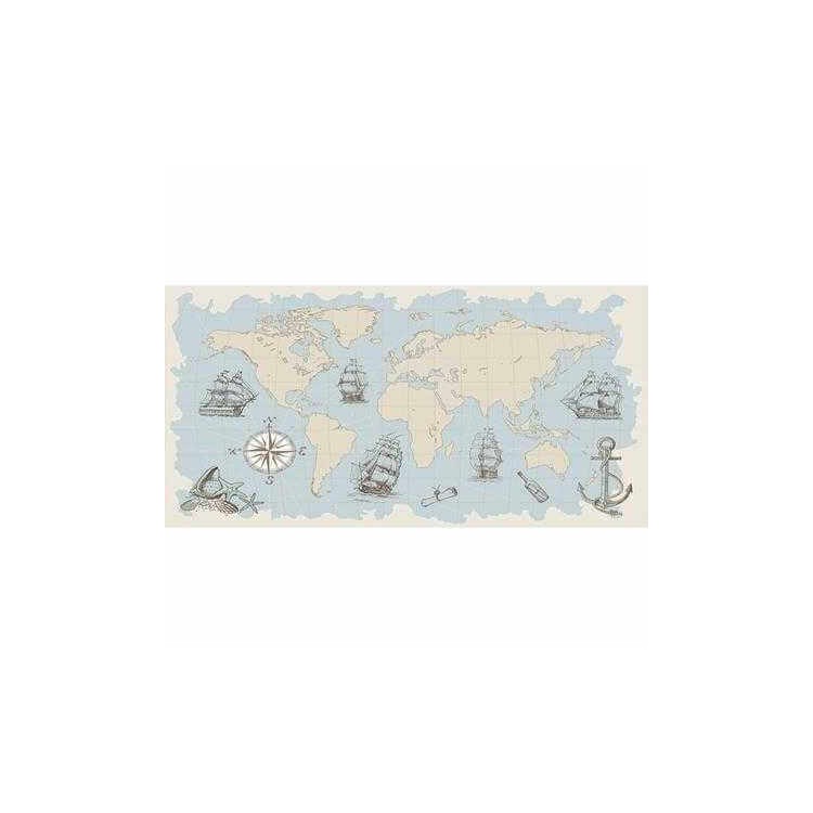 Painel Fotográfico Mapa Mundi Vintage 641714248