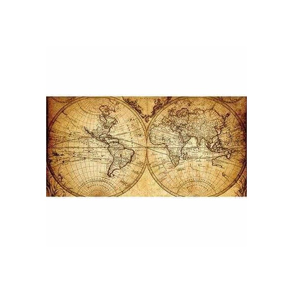 Painel Fotográfico Mapa Mundi Vintage de 1733