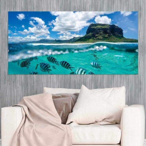 Painel Fotográfico Montanha e Oceano