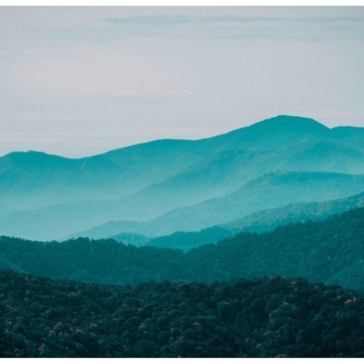 Painel Fotográfico Montanhas com Neblina N012171