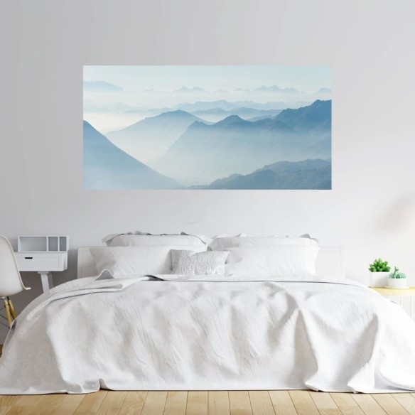 Painel Fotográfico Montanhas Com Névoa N09298