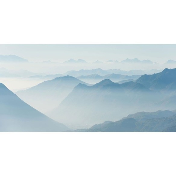 Painel Fotográfico Montanhas Com Névoa N09298