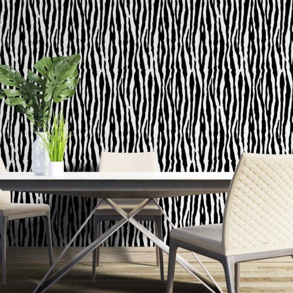Papel de Parede Adesivo Animal Print Zebra N04284