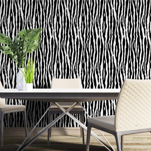 Papel de Parede Adesivo Animal Print Zebra N04284
