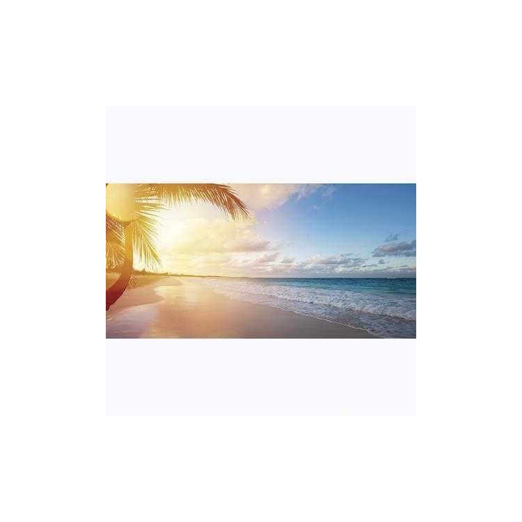 Painel Fotográfico Nascer do Sol na praia Tropical