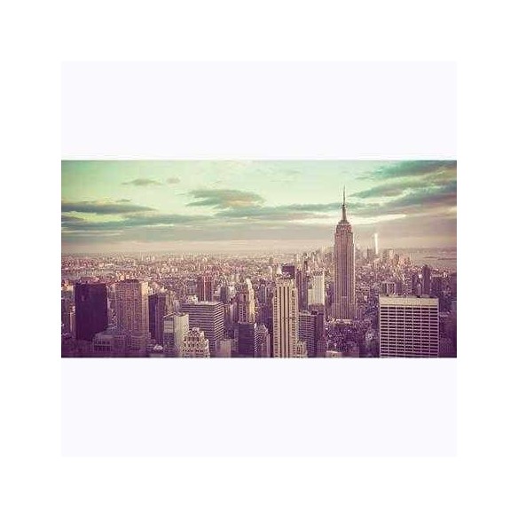 Painel Fotográfico New York, Manhattan com Filtro Vintage