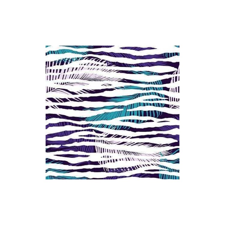 Papel de Parede Adesivo Animal Print Zebra Roxo...