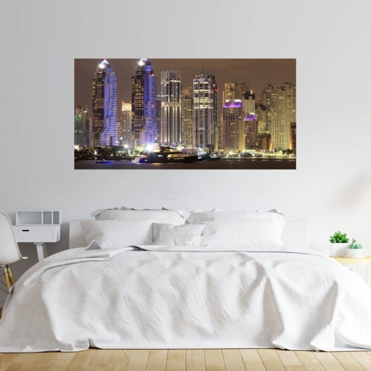 Painel Fotográfico Noite em Dubai N012177