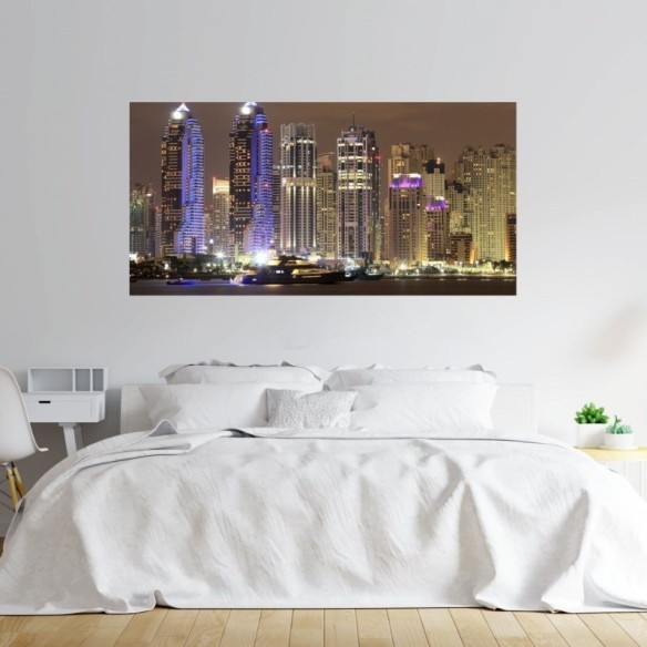 Painel Fotográfico Noite em Dubai N012177
