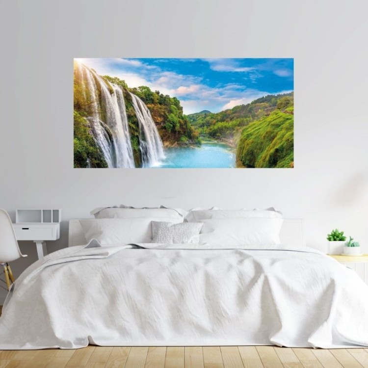 Painel Fotográfico Paisagem Cachoeiras China...