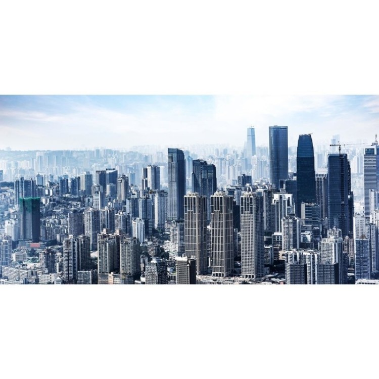 Painel Fotográfico Paisagem Cidade Azul N07193