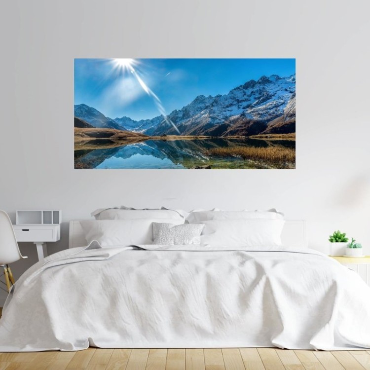 Painel Fotográfico Paisagem Montanha E Lago N09300