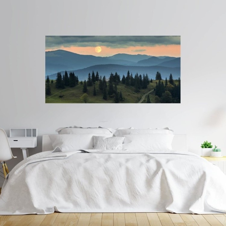 Painel Fotográfico Paisagem Montanha E...