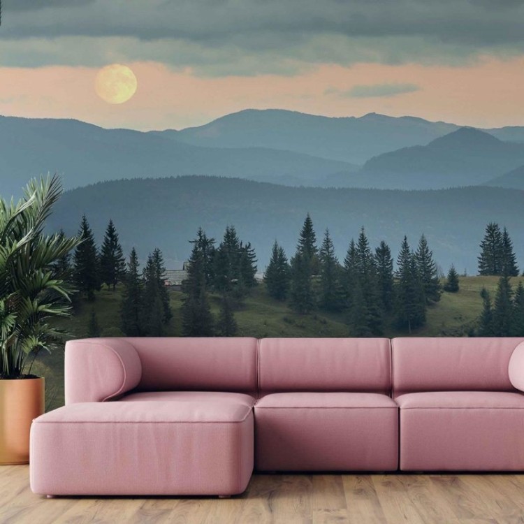 Painel Fotográfico Paisagem Montanha E...