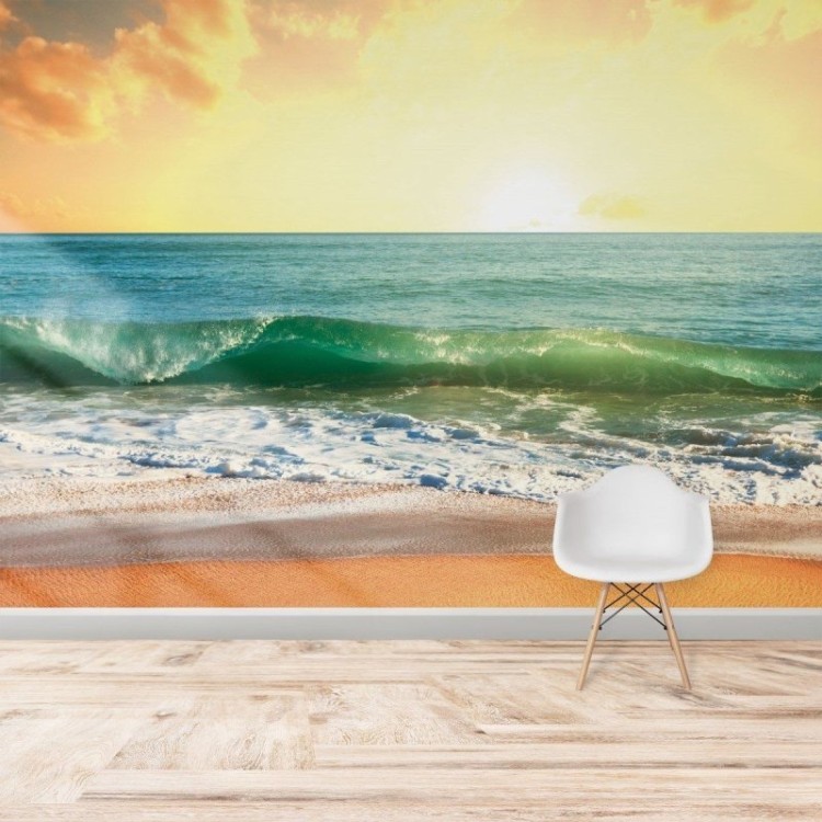 Painel Fotográfico Paisagem Praia Ondas N016137