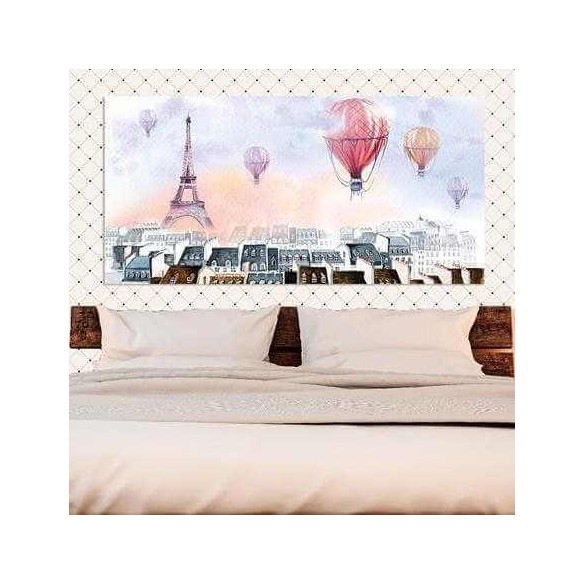 Painel Fotográfico Paris com balôes