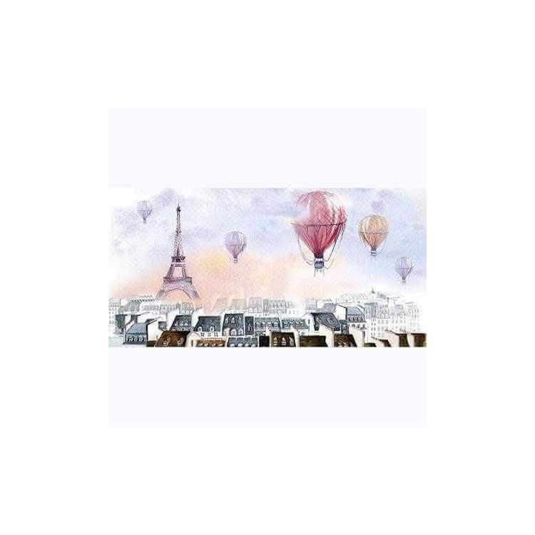 Painel Fotográfico Paris com balôes