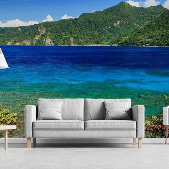 Painel Fotográfico Pescador em Dominica