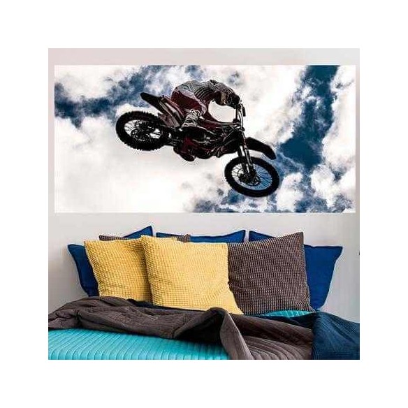 Painel Fotográfico Piloto de Motocross no Céu