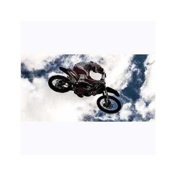 Painel Fotográfico Piloto de Motocross no Céu