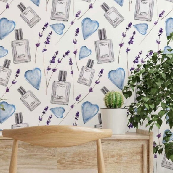 Papel de Parede Adesivo Aquarela Beleza N014207