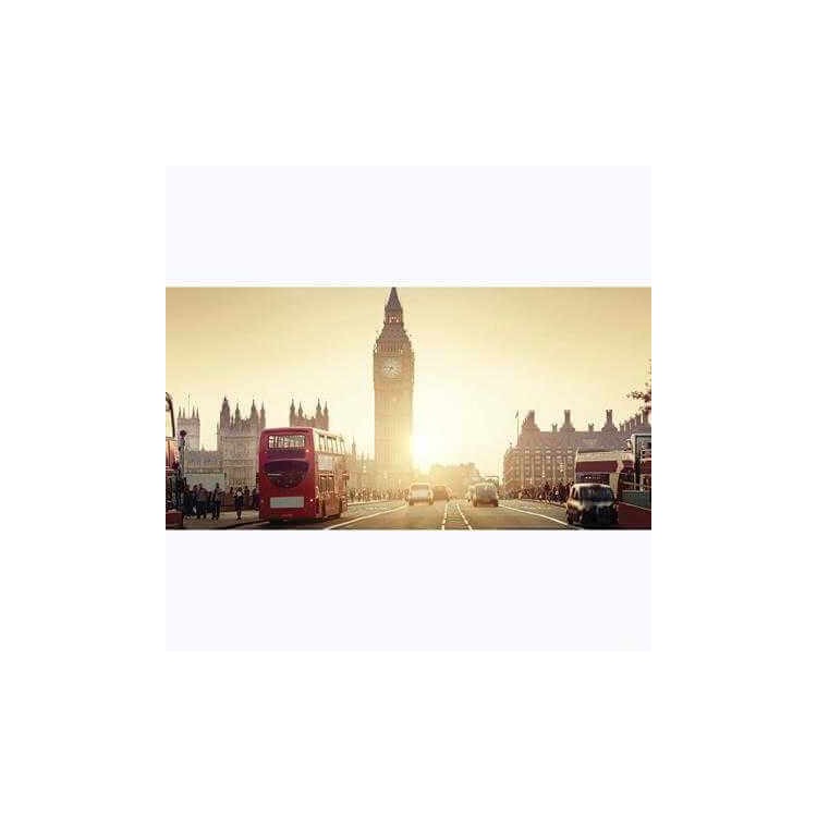 Painel Fotográfico Ponte de Westminster ao pôr...