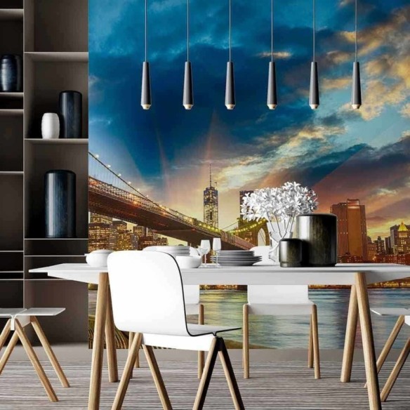 Painel Fotográfico Pôr do Sol em Manhattan, New York City