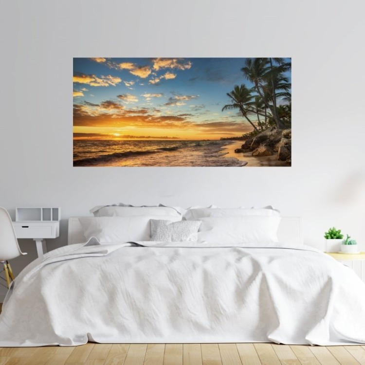 Painel Fotográfico Praia ao Por do Sol N012192