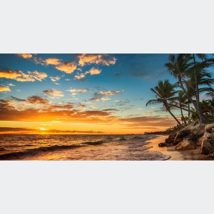 Painel Fotográfico Praia ao Por do Sol N012192