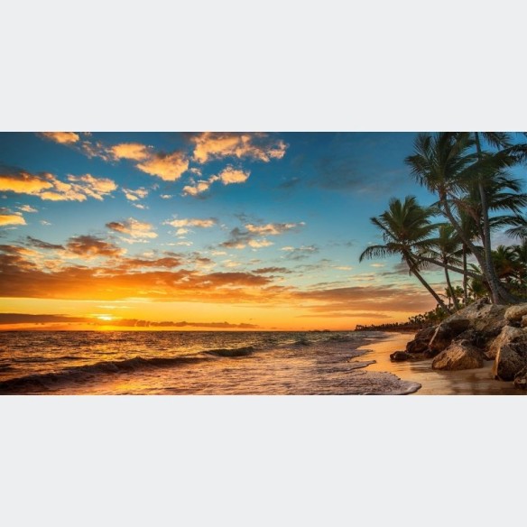 Painel Fotográfico Praia ao Por do Sol N012192