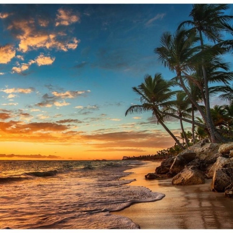 Painel Fotográfico Praia ao Por do Sol N012192