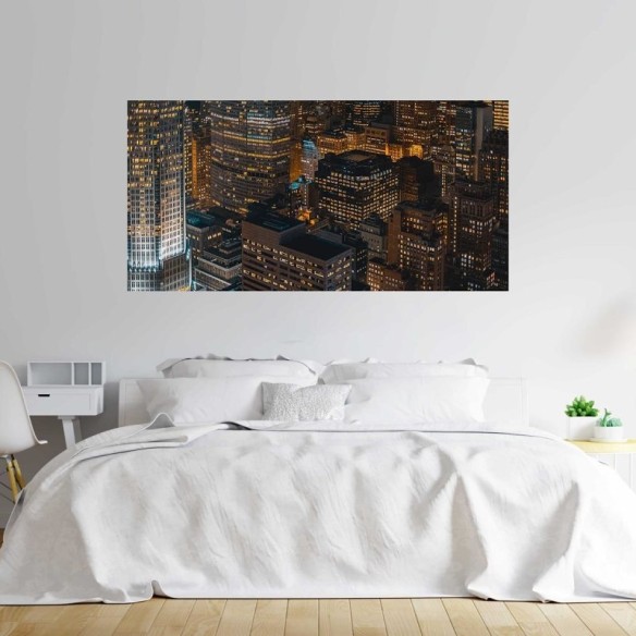Painel Fotográfico Prédios Noturnos N07189