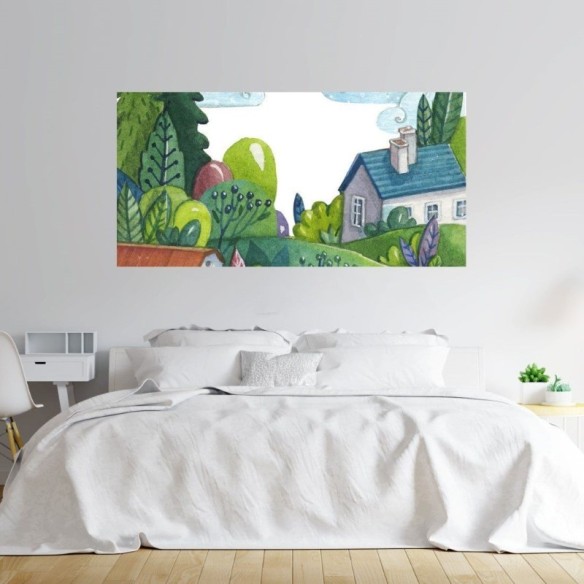 Painel Fotográfico Primavera em Aquarela N014315