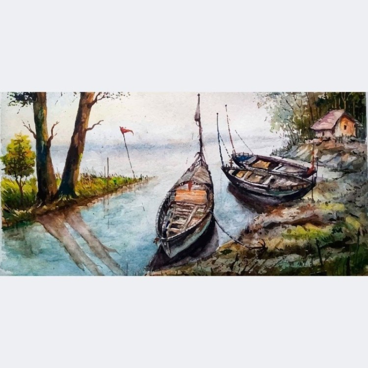 Painel Fotográfico Quadro Vintage Barcos N015295