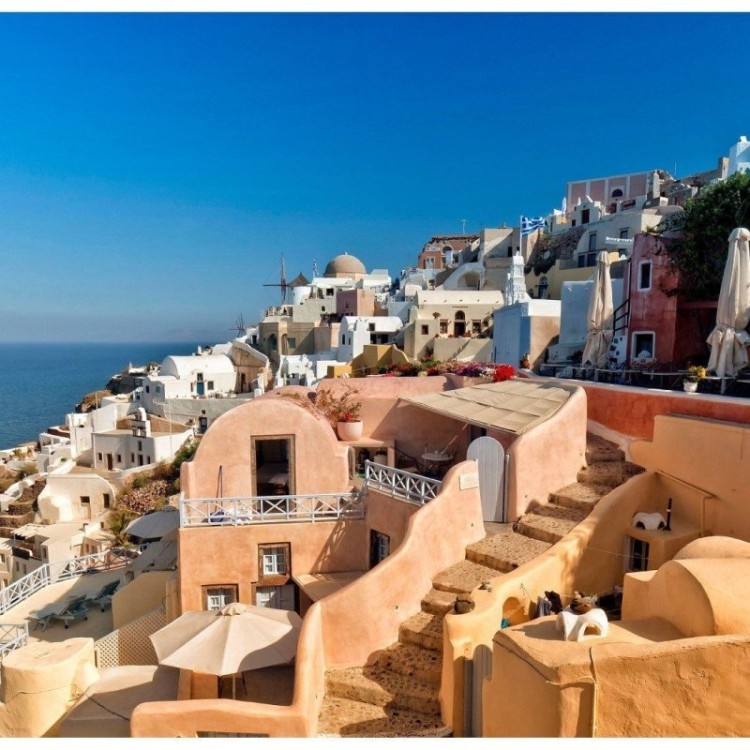Painel Fotográfico Santorini N014295